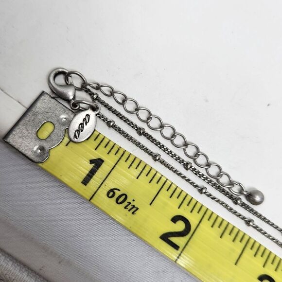 AEO Faux Turquoise Silver Tone Necklace - Picture 6 of 7